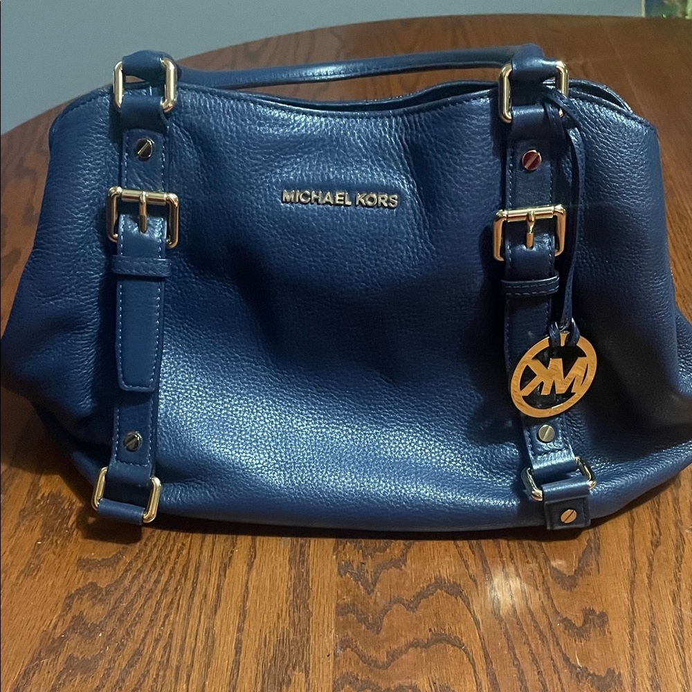 Michael Kors Bedford Satchel Dark Blue handbag